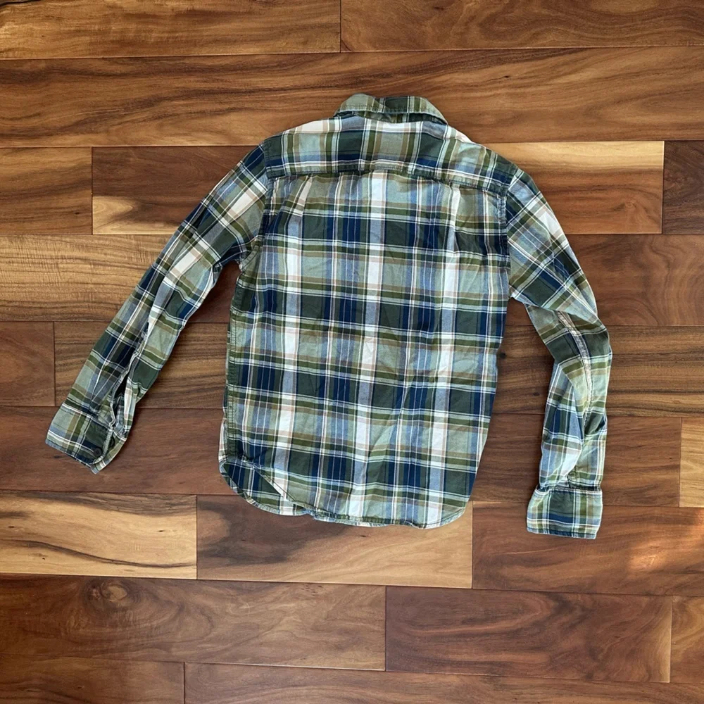 Abercrombie & Fitch Blue and Green Plaid Shirt size Small - Picture 3 of 4